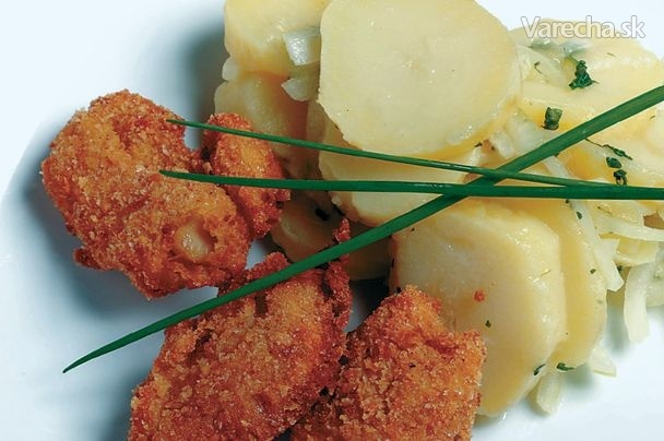 Vyprážáné držky s cibuľovo– zemiakovým šalátom recept ...