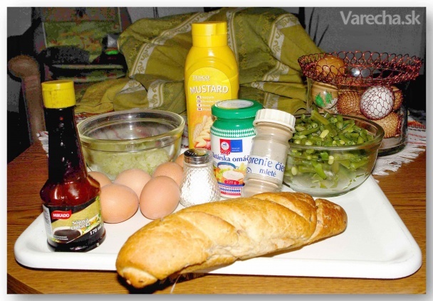Vajičkovo-strukový, fazuľový šalát (fotorecept ) recept