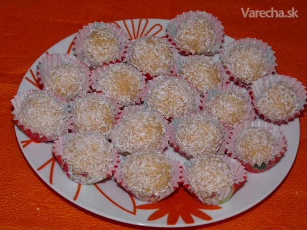 Karamelové guľky obaľované v kokose recept