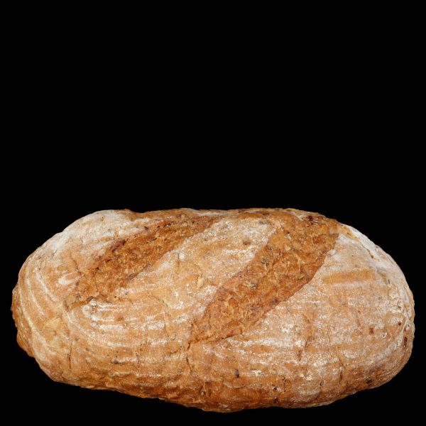 Kváskový chlieb s kúskami tekvice