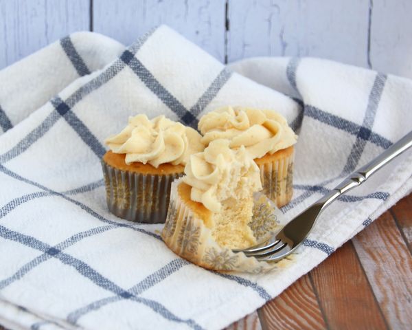 Vanilkové cupcakes s maslovým krémom