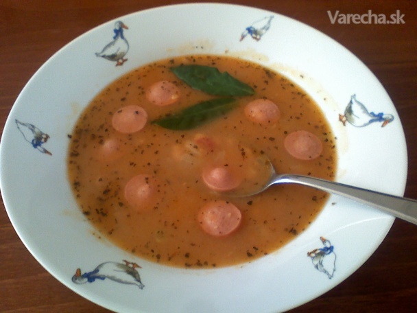 Rychla fazuľová polievka (fotorecept) recept