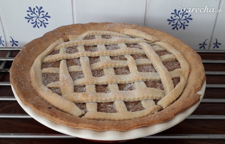 Letný cuketový pie mriežkový koláč recept