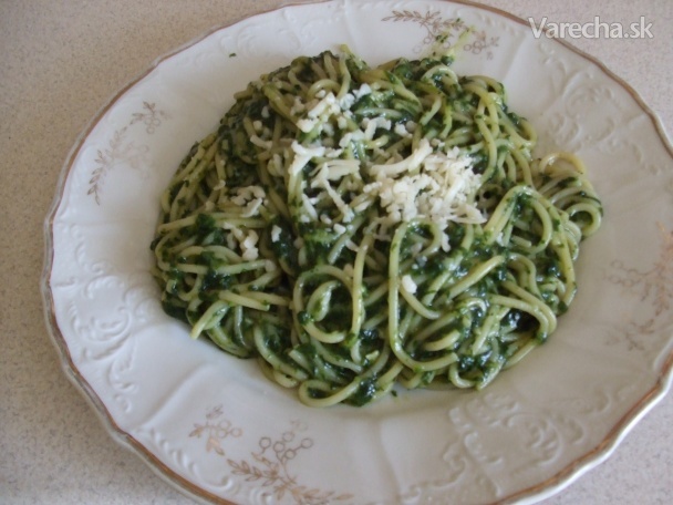 Špenátové špagety (fotorecept) recept