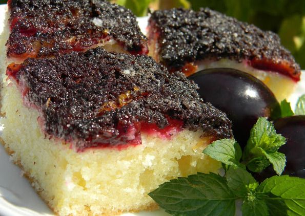 FOTORECEPT: Slivkovo-makový koláč