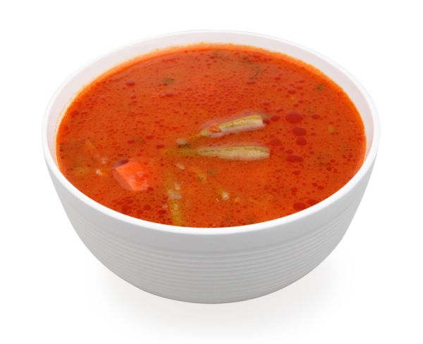 Červená fazuľková polievka