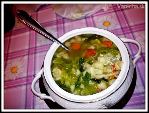 Zeleninová polievka s mušličkami recept