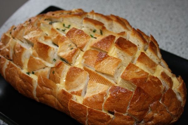 FOTORECEPT: Syrovo-maslovo-pažítkový pečený chlebík ...