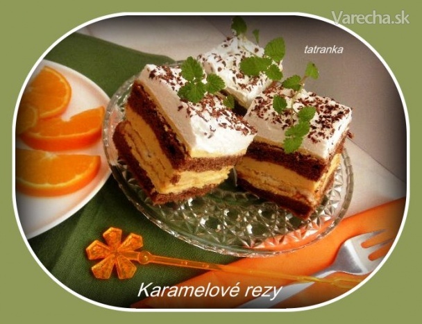 Karamelové rezy (fotorecept) recept