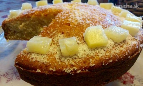 Ananásovo-kokosový koláč recept