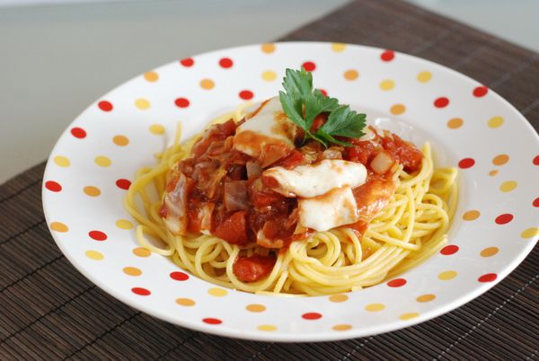 FOTORECEPT: Špagety s kapustovou omáčkou