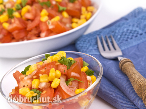 Kukuricovo-paradajkový šalát