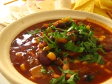 Mexická fazuľová polievka