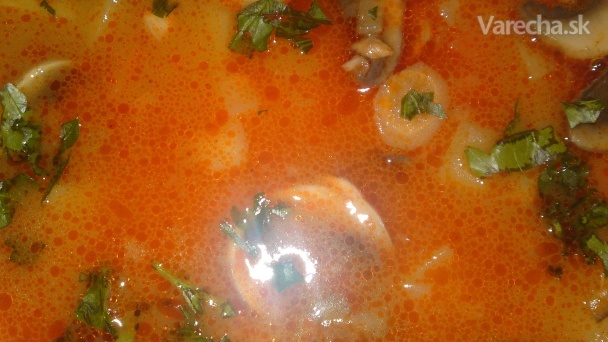 Šampiňónová polievka so zeleninou (fotorecept) recept