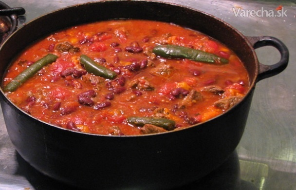 Chilli alebo mexická fazuľa recept