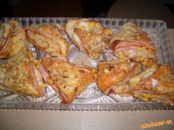 Pizza rožky trojuholníčky Lucia E. smajliicka