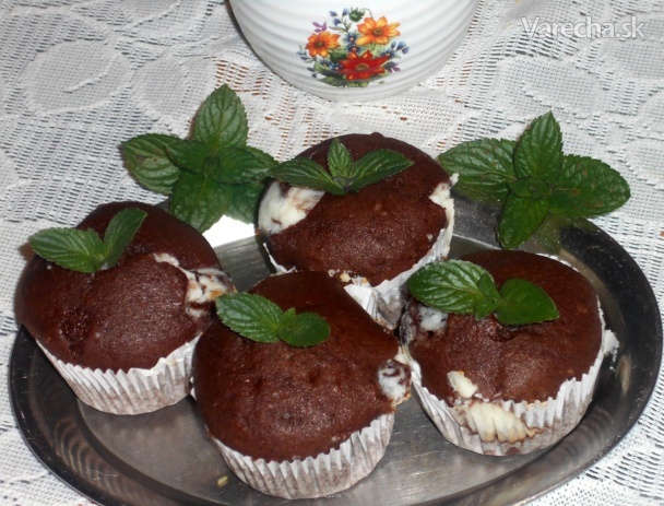 Čokoládové muffiny s mascarpone recept