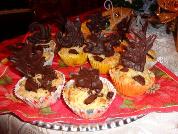 Tvarohovo-banánové muffiny s kúskami čokolády ...