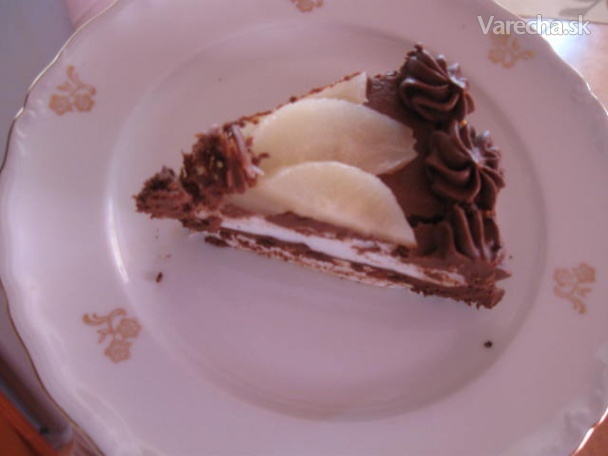 Čokoládová torta s hruškami (fotorecept) recept