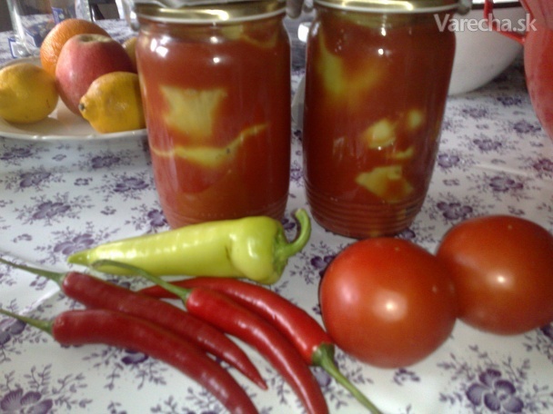 Paprika zaliata v paradajkovej šťave (fotorecept) recept