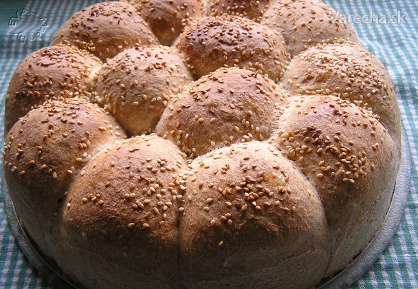 Žemličkový chlieb (fotorecept) recept