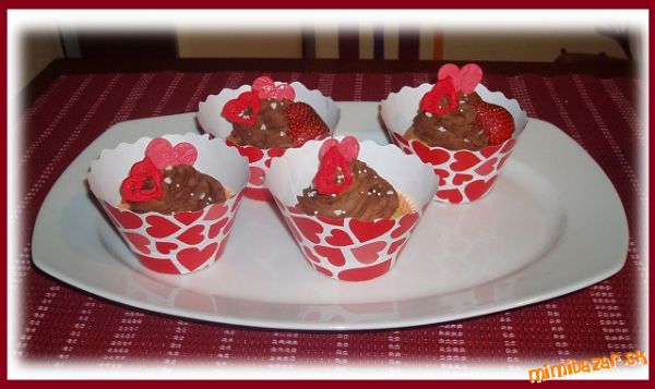 Valentínske cupcake