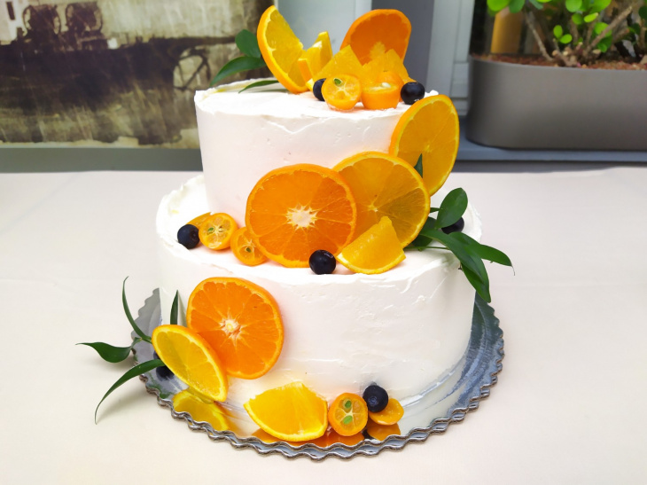 Pomarančová torta s tvarohovým krémom recept