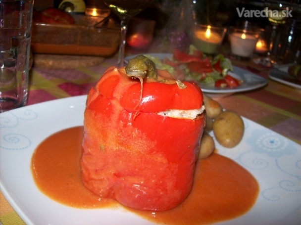 Plnená paprika s paradajkovou omáčkou (fotorecept) recept ...