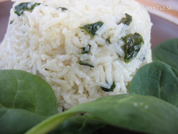 Špenátová ryža (fotorecept) recept