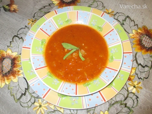 Cuketovo-paradajková chilli polievka (fotorecept) recept