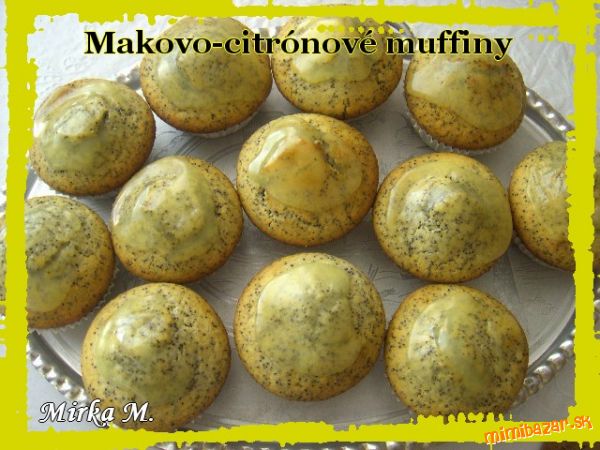 Makovo citrónové muffiny