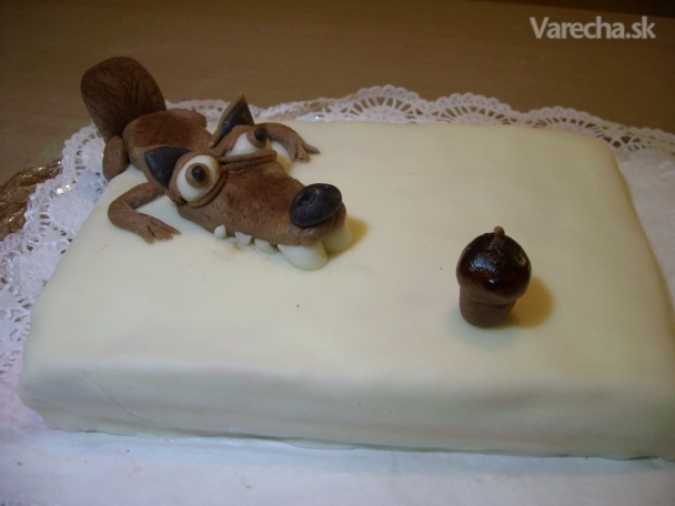Torta s veveričkou z Ice Age-u recept