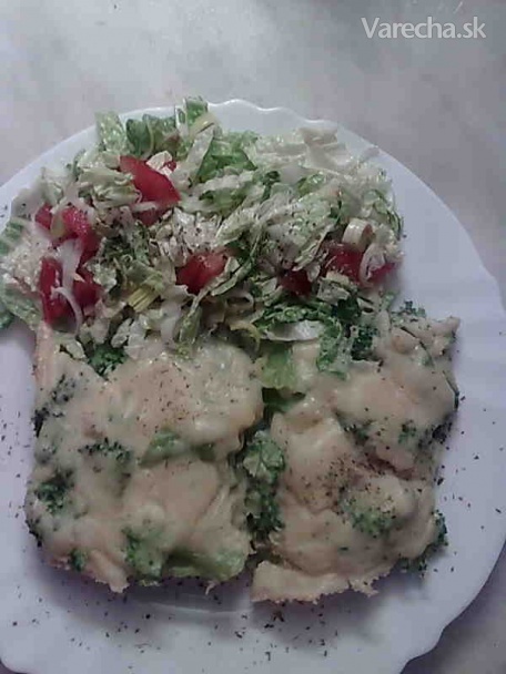 Zapekaná brokolica so šalátom (fotorecept) recept