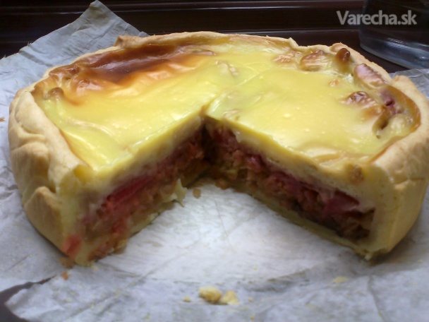 Jablkovo-jahodový koláč s krehkým cestom a pudingom recept ...