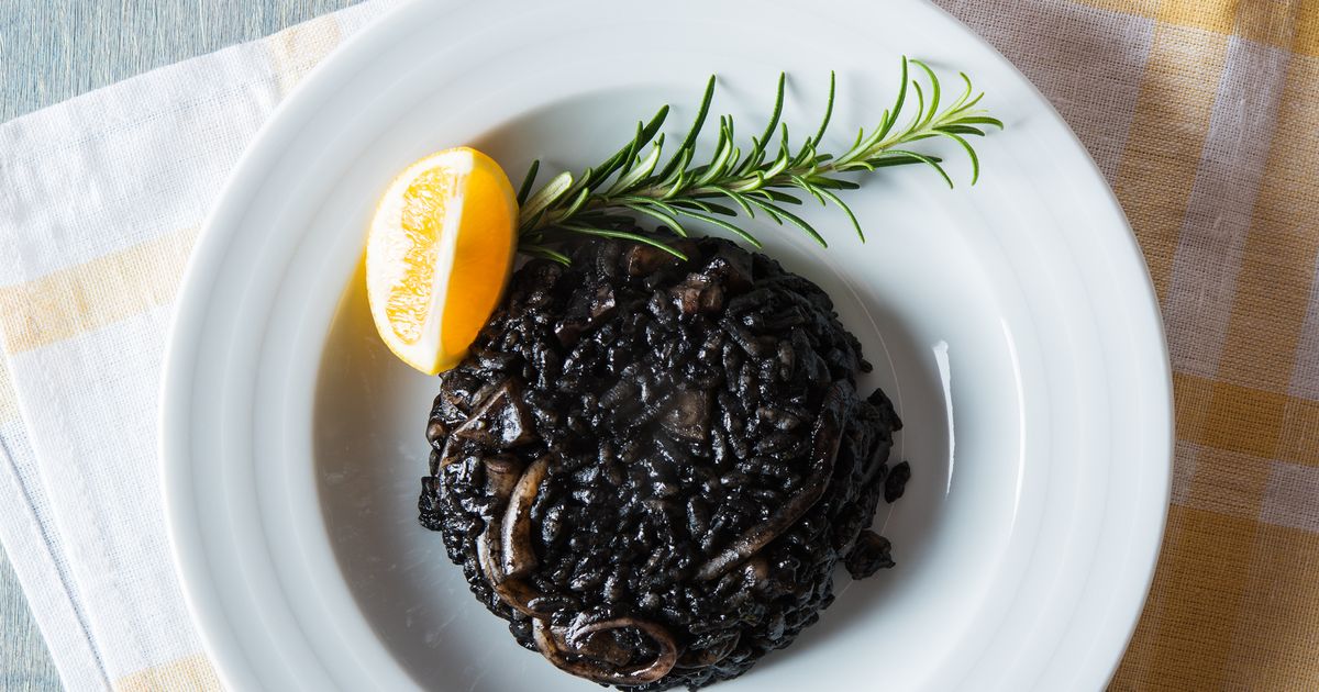 Čierne rizoto z Jadranu recept 55min.