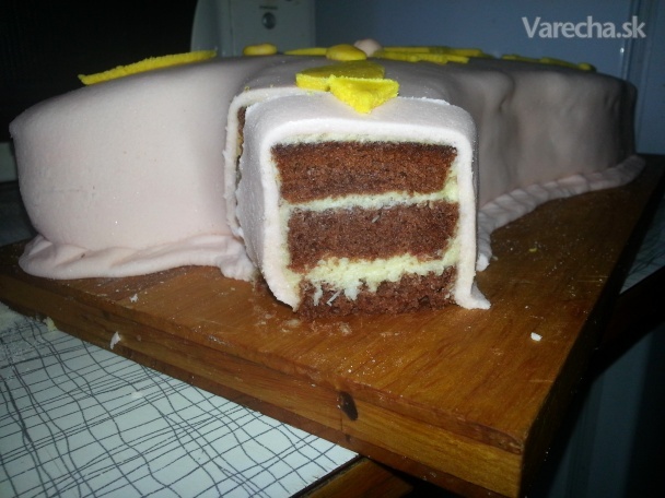 Torta pre Vanes v tvare zajačika recept