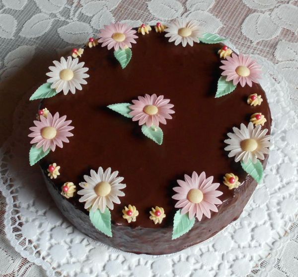 FOTORECEPT: Čokoládova torta s čučoriedkovým krémom ...