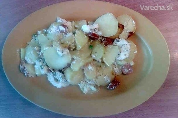 Zapekané vegetariánske zemiaky (fotorecept) recept