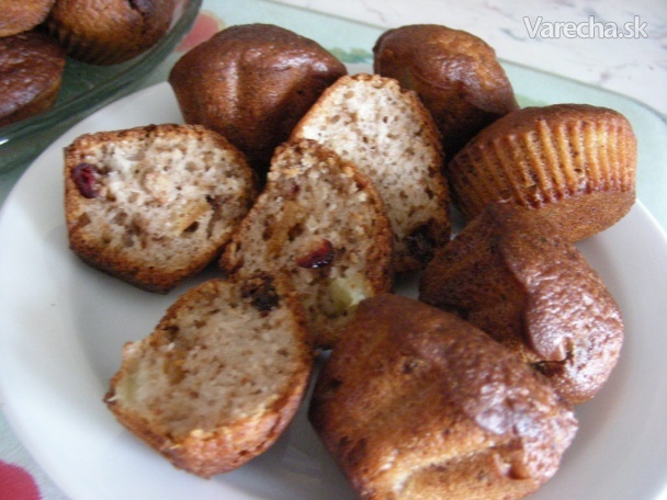 Čokoládovo-ovocné muffiny recept