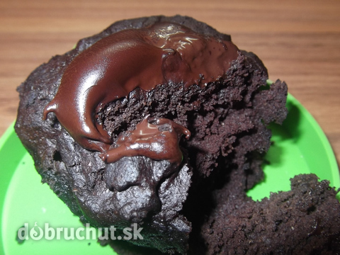 Raňajkový čokoládový muffin z mikrovlnky