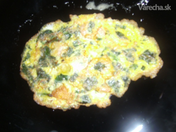 Špenátovo krevetová omeleta recept