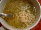 Slepačia polievka s ryžou / Slepičí polévka s rýží
