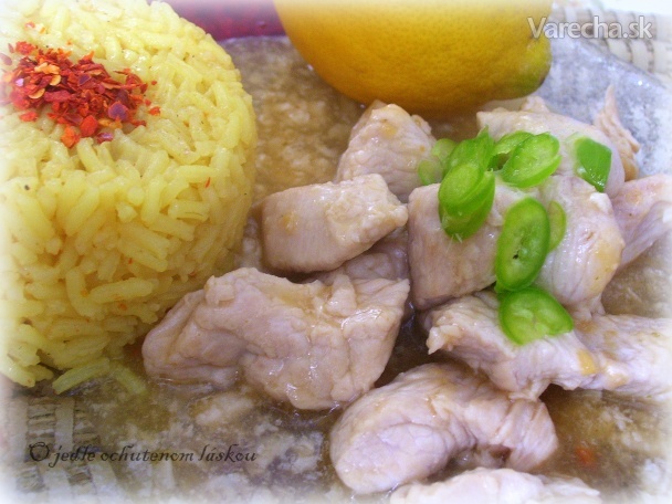 Výborné ázijské citrónové kura s karí ryžou (fotorecept)