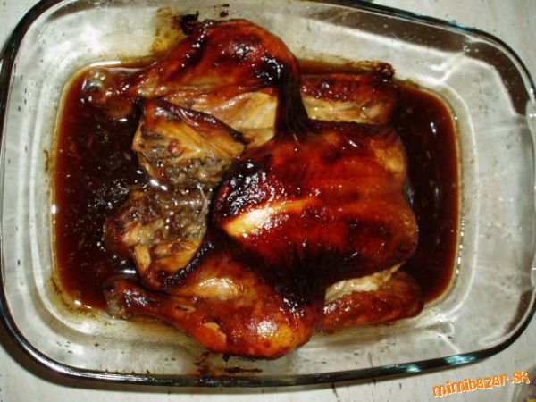 Pečené kurča s medom