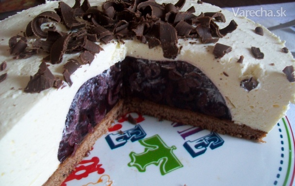 Višňovo-tvarohová torta (fotorecept) recept