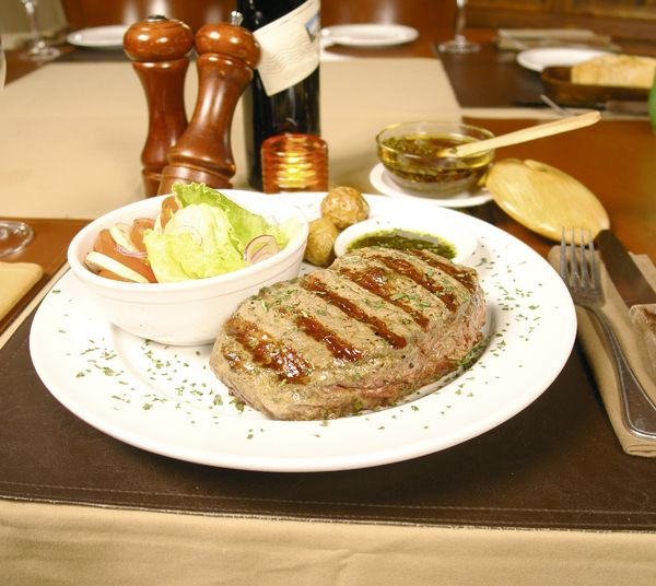 Steak s chimichurri omáčkou