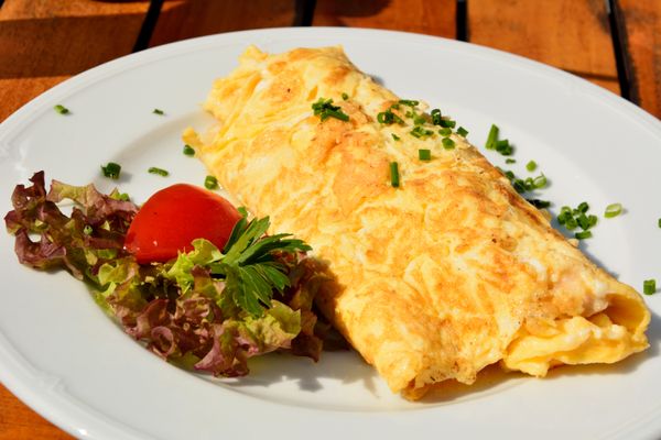 Rýchla syrová omeleta