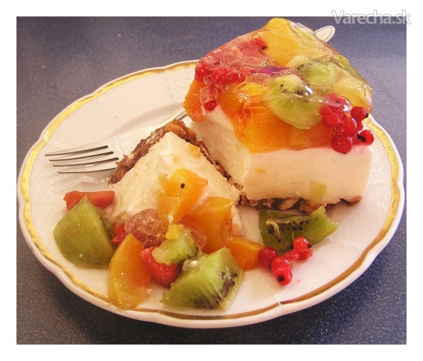 Tvarohovo-ovocná torta (fotorecept) recept