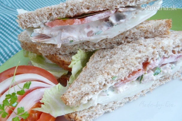 Tuniakový sendvič (fotorecept) recept