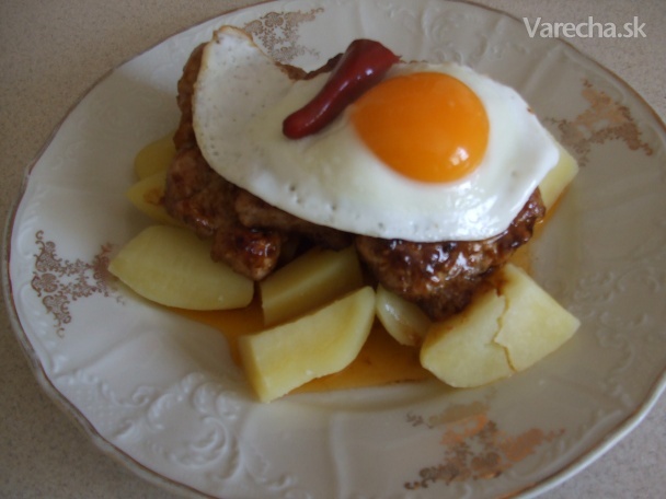 Vepřové medailonky se sázeným vejcem (fotorecept) recept ...